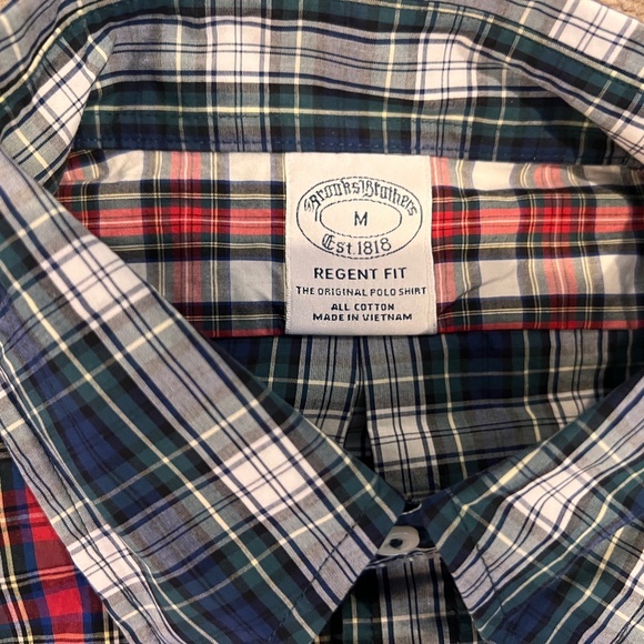 Brooks Brothers Men's Tartan Button Up - Picture 2 of 3